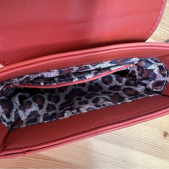 Cleo | Small Crossbody Phone Bag | Rust Red Mini Bag with Adjustable Strap - Picture 4 of 7